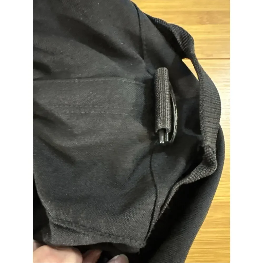 Eddie Bauer Black Heavy Duty Nylon Duffle Large 24